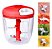 Processador Alimento Manual Grande 5 Lâminas Inox 900ml (VERMELHO) - Imagem 2