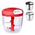 Processador Alimento Manual Grande 5 Lâminas Inox 900ml (VERMELHO) - Imagem 7
