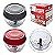 Processador De Alimentos Manual A Corda C 3 Laminas De Inox 350 ML (Vermelho) - Imagem 3