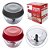 Processador De Alimentos Manual A Corda C 3 Laminas De Inox 350 ML (Vermelho) - Imagem 2