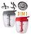 Processador de Alimentos Manual Triturador Mixer 5 Laminas - 850ml Clink (CINZA) - Imagem 5