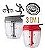 Processador de Alimentos Manual Triturador Mixer 5 Laminas - 850ml Clink (CINZA) - Imagem 6