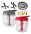 Processador de Alimentos Manual Triturador Mixer 5 Laminas - 850ml Clink (CINZA) - Imagem 4