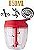 Processador de Alimentos Manual Triturador Mixer 5 Laminas - 850ml Clink (VERMELHO) - Imagem 8