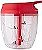 Processador de Alimentos Manual Triturador Mixer 5 Laminas - 850ml Clink (VERMELHO) - Imagem 2