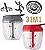 Processador de Alimentos Manual Triturador Mixer 5 Laminas - 850ml Clink (VERMELHO) - Imagem 5