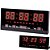 Relógio de Parede LED Vermelho DIGITAL Alto Brilho com Termômetro Data e Hora 3x15x36 - Imagem 4