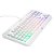 Teclado Gamer Semi Mecânico TKL Led Rgb Multimídia Anti Ghosting Abnt2 Usb para Pc Notebook Mac (Branco) - Imagem 5