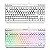 Teclado Gamer Semi Mecânico TKL Led Rgb Multimídia Anti Ghosting Abnt2 Usb para Pc Notebook Mac (Branco) - Imagem 12
