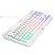 Teclado Gamer Semi Mecânico TKL Led Rgb Multimídia Anti Ghosting Abnt2 Usb para Pc Notebook Mac (Branco) - Imagem 4
