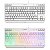 Teclado Gamer Semi Mecânico TKL Led Rgb Multimídia Anti Ghosting Abnt2 Usb para Pc Notebook Mac (Branco) - Imagem 10