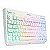 Teclado Gamer Semi Mecânico TKL Led Rgb Multimídia Anti Ghosting Abnt2 Usb para Pc Notebook Mac (Branco) - Imagem 3
