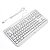 Teclado Gamer Semi Mecânico TKL Led Rgb Multimídia Anti Ghosting Abnt2 Usb para Pc Notebook Mac (Branco) - Imagem 16