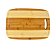 Tábua de Corte Bambu Oval 34cm - Imagem 1