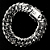 Pulseira elo duplo 21cm x 17mm fecho gaveta - prata 925 - Imagem 4
