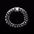 Pulseira elo duplo 21cm x 13mm fecho gaveta - prata 925 - Imagem 4