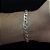 Pulseira 3x1 21cm x 6mm - prata 925 - Imagem 2