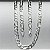 Corrente 3x1 70cm x 6mm - prata 925 - Imagem 1