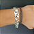 Pulseira grumet 21cm x 13,5mm fecho gaveta - prata 925 - Imagem 2