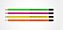 Lapis hb neon de resina plástica redondo com borracha - LP7203 - Imagem 2