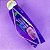 Estojo Transparente Quadrado 1 Zipe Roxo brw ET0432 - Imagem 3