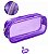 Estojo Transparente 1 Ziper Roxo BRW ET0200 - Imagem 1