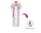 Caneta Double Line Tutti Frutti 0.5mm Ponta Dupla Azul e Rosa - BRW   fi0501 - Imagem 2