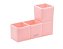 ORGANIZADOR PLÁSTICO DE MESA - TETRIS - ROSA PASTEL BRW - OR5033 - Imagem 2