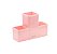 ORGANIZADOR PLÁSTICO DE MESA - TETRIS - ROSA PASTEL BRW - OR5033 - Imagem 1