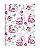 Caderno Brochura Grande Alice no Pais das Maravilhas 1 materia 80 folhas ANIMATIVA - 10468 - Imagem 2