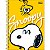Caderno Espiral Capa Dura Universitário Connect 1 Matéria Snoopy 80 Folhas TILIBRA 308234 - Imagem 7