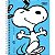 Caderno Espiral Capa Dura Colegial 10 Matérias Snoopy 160 Folhas TILIBRA 229644 - Imagem 1