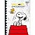 Caderno Brochura Capa Dura Colegial Snoopy 160 Folhas TILIBRA 384071 - Imagem 4