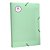 Pasta Aba Elástica Ofício com Lombo de 2 cm Verde DAC Breeze – 802PP-VD - Imagem 1