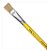 Pincel Artesanal Chato 815 N.14 Amarelo  TIGRE 81514 - Imagem 1