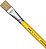 Pincel Artesanal Chato 815 N.16 Amarelo TIGRE 81516 - Imagem 1