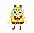 Mochila Bob Esponja Infantil Masculina Costa Escolar Amarelo - Imagem 1