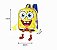 Mochila Bob Esponja Infantil Masculina Costa Escolar Amarelo - Imagem 2