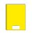 Caderno brochurao capa dura stiff 48 folhas amarelo - jandaia - Imagem 1