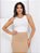 Conjunto Feminino Duas Cores Cropped e Saia Midi Tecido Anarruga Moda Bicolor Blogueira 2024 - Imagem 5