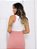 Conjunto Feminino Duas Cores Cropped e Saia Midi Tecido Anarruga Moda Bicolor Blogueira 2024 - Imagem 9