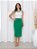 Conjunto Feminino Duas Cores Cropped e Saia Midi Tecido Anarruga Moda Bicolor Blogueira 2024 - Imagem 10