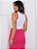 Conjunto Feminino Duas Cores Cropped e Saia Midi Tecido Anarruga Moda Bicolor Blogueira 2024 - Imagem 15
