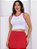 Conjunto Feminino Duas Cores Cropped e Saia Midi Tecido Anarruga Moda Bicolor Blogueira 2024 - Imagem 18