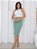 Conjunto Feminino Duas Cores Cropped e Saia Midi Tecido Anarruga Moda Bicolor Blogueira 2024 - Imagem 19
