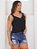 Regata Blusa Feminina Alça Franzida Duna Lisa Moda Verão Social Novidade Tendência 2024 - Imagem 8