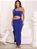 Vestido Mula Manca Midi Com Fendas Laterais Manga Longa Canelado 3D Premium - Imagem 1