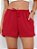 Shorts Feminino Duna Liso Cintura Alta Tendência Moda Verão com Elasticos Bolsos - Imagem 6