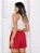 Shorts Feminino Duna Liso Cintura Alta Tendência Moda Verão com Elasticos Bolsos - Imagem 8