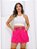 Short Saia Social Feminino Alfaiataria com Cinto Oval Cintura Alta Moda Verão Roupas Elegante - Imagem 10